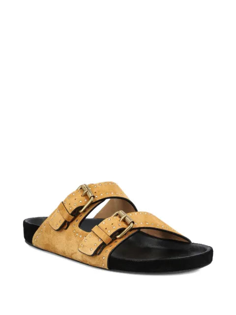 ISABEL MARANT Lennyo studded double-strap sandals