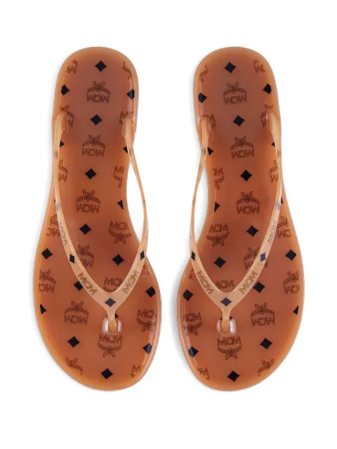 MCM monogram-print thong sandals