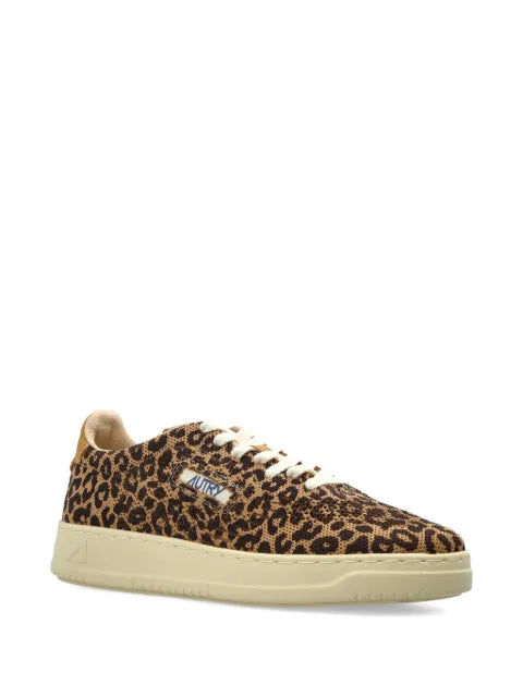Autry Medalist Easeknit leopard print sneakers