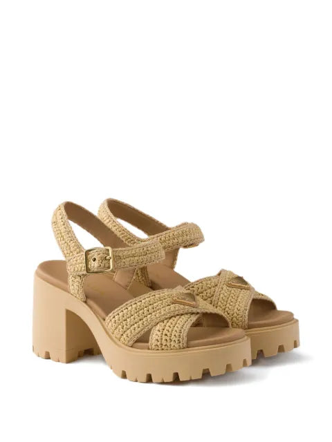 Prada crochet sandals