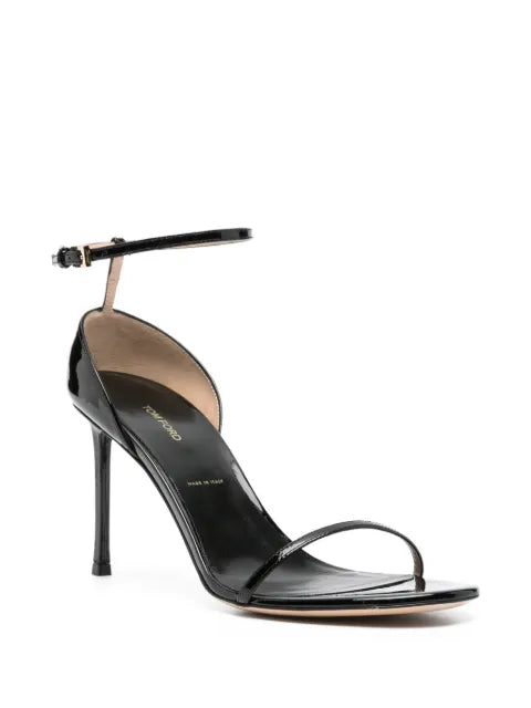 TOM FORD patent leather Vertigo ankle strap sandals