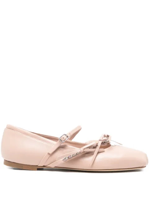Jimmy Choo Loli Ballerina crystal-embellished ballet flats
