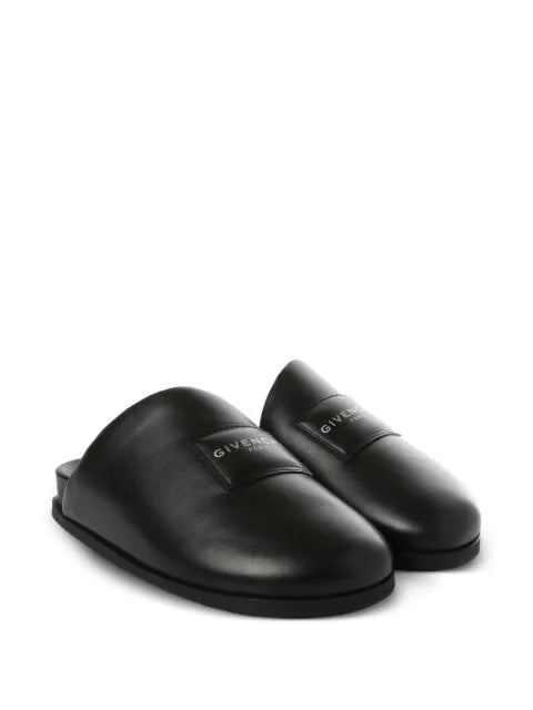 Givenchy Label flat mules in nappa leather