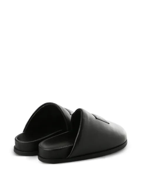 Givenchy Label flat mules in nappa leather