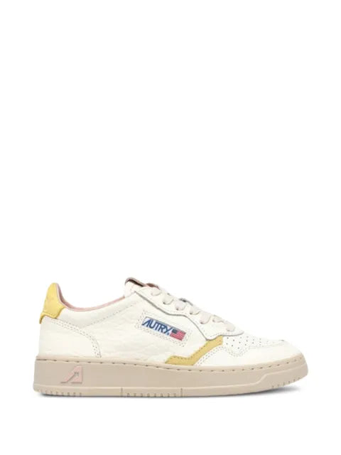 Autry Medalist low sneakers in leather and silk