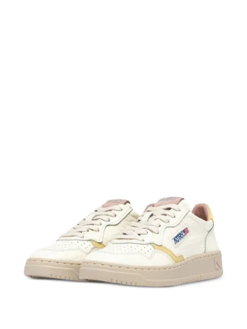 Autry Medalist low sneakers in leather and silk