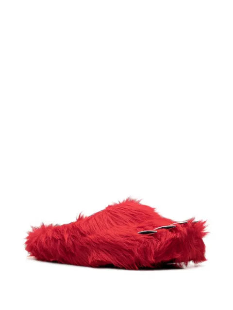 Bravest Studios Bear Claw faux-fur mules