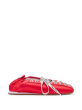 GANNI sporty ballerina in satin
