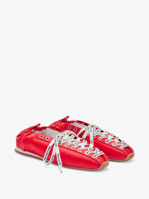 GANNI sporty ballerina in satin