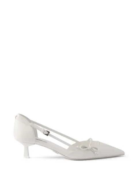 Prada open-side leather pumps