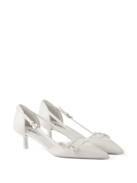 Prada open-side leather pumps