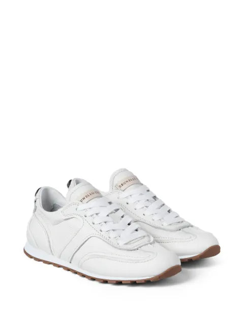 Brunello Cucinelli grained leather sneakers