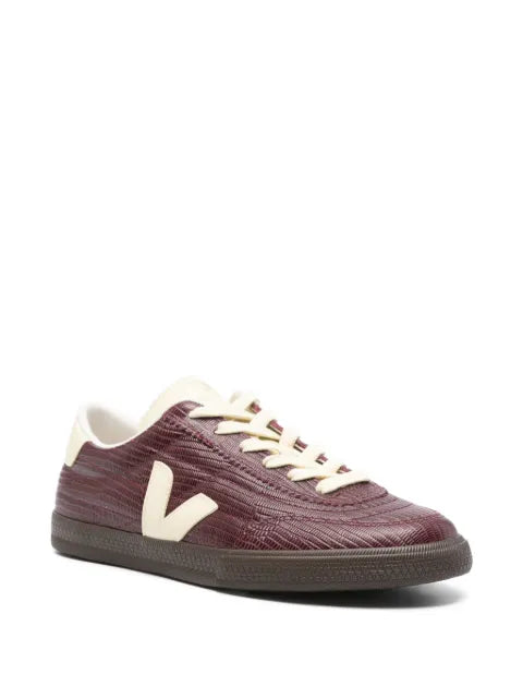 VEJA lizard-effect lace-up sneakers