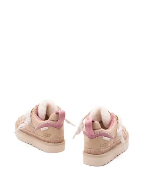 UGG Lowmel Meadow pink-trim sneakers