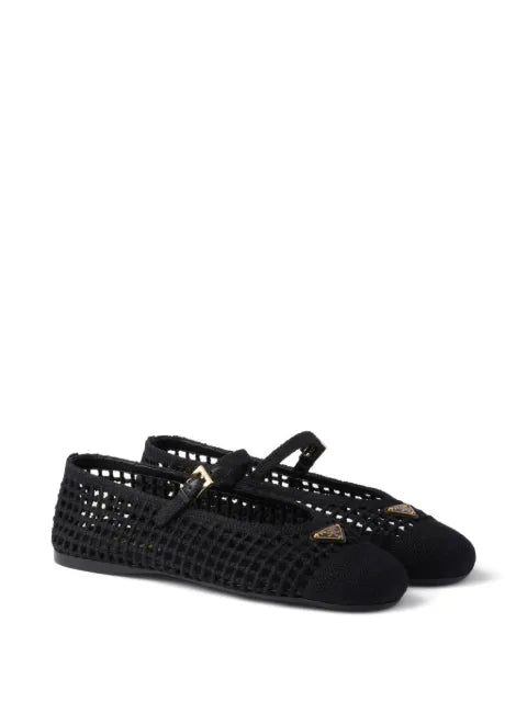 Prada crochet ballerinas