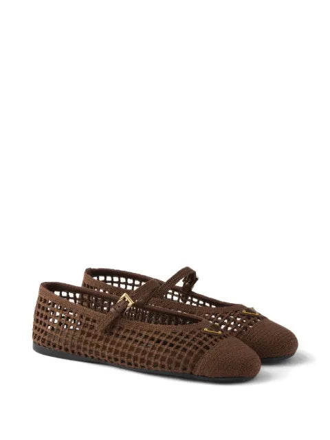 Prada crochet ballerinas