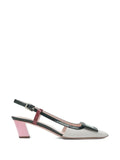 Roger Vivier Belle Vivier lacquered buckle slingback pumps