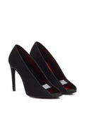 Valentino Garavani open toe Révélé suede pumps 105mm