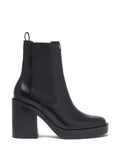 Maje heeled leather chelsea boots