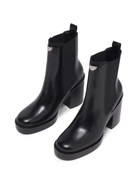 Maje heeled leather chelsea boots