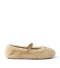 Prada Shearling Ballet Flats