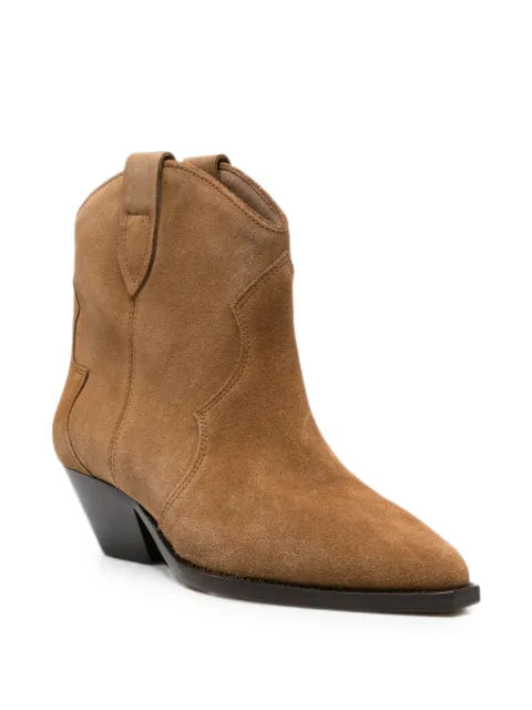 ISABEL MARANT Dewina suede western ankle boots