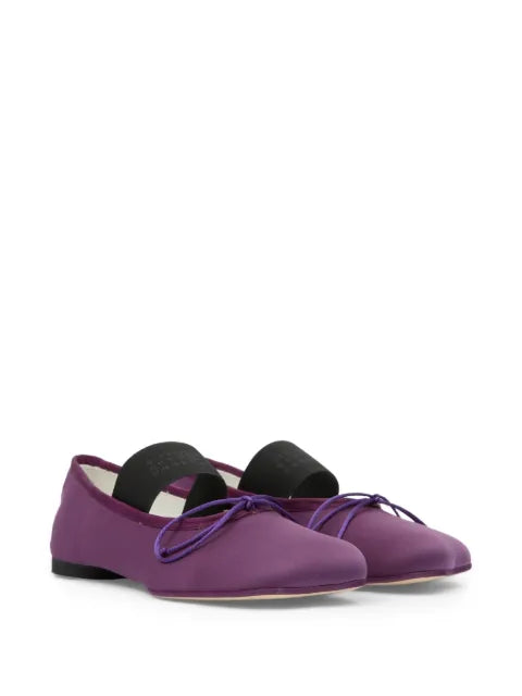 MM6 Maison Margiela Anatomic Numeric bow-detail ballet flats