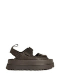 UGG GoldenGlow embossed straps leather sandals