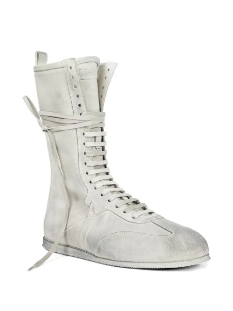 Ann Demeulemeester suede lace-up sneakers