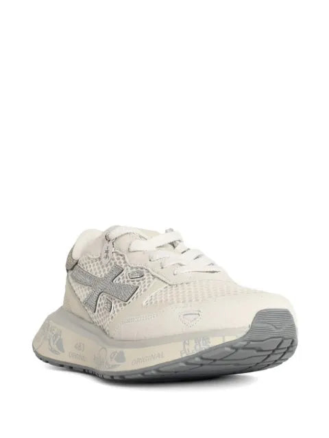 Premiata Lauryn glitter-effect mesh sneakers