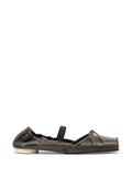 MM6 Maison Margiela square-toe leather ballerina shoes