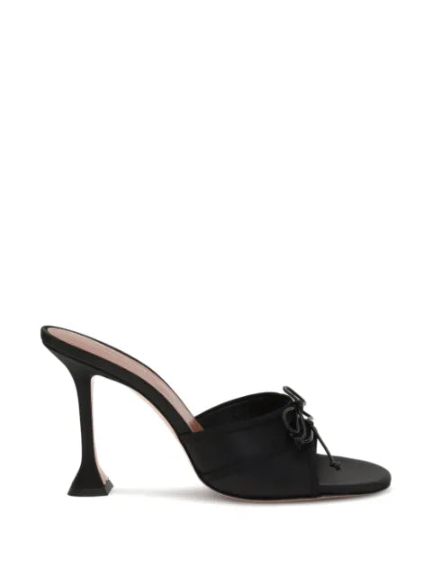 Amina Muaddi Eleonora bow-detail heeled sandals