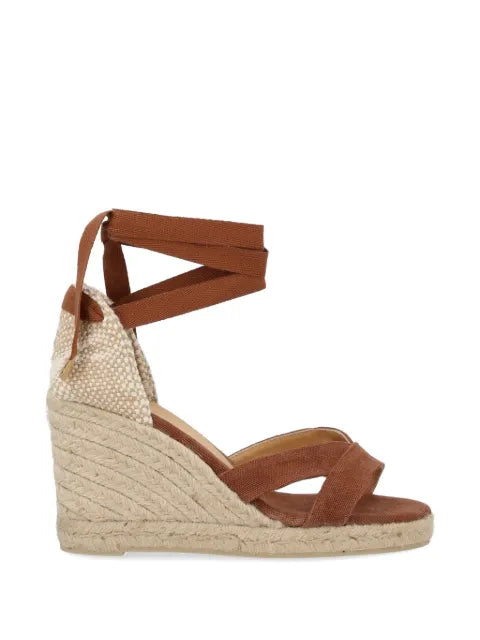 Castañer Bailey tie-closure wedge-heel espadrilles