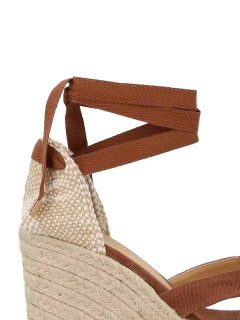 Castañer Bailey tie-closure wedge-heel espadrilles
