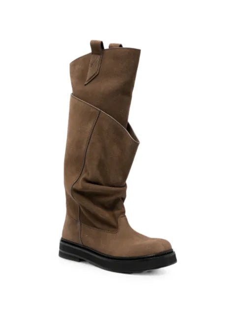 The Attico Robin Passeggiata brown combat boots
