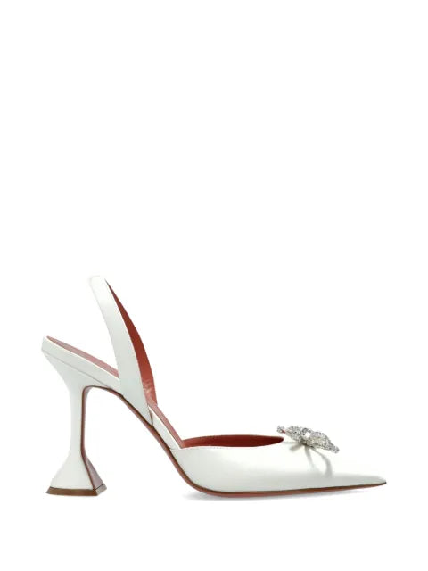 Amina Muaddi Rosie bow-detail slingback pumps