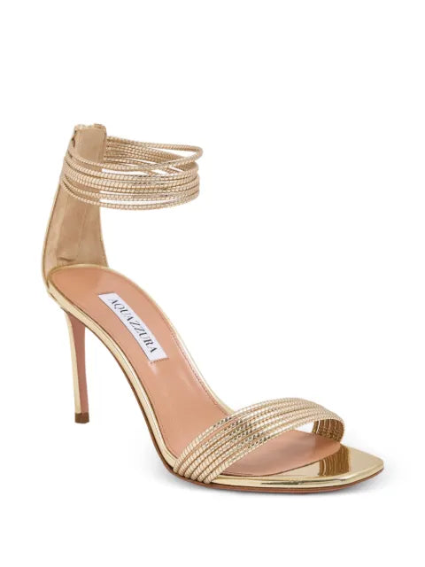 Aquazzura Sway metallic sandals