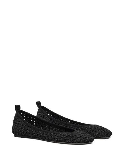 Marc Jacobs crochet lace up ballet flats
