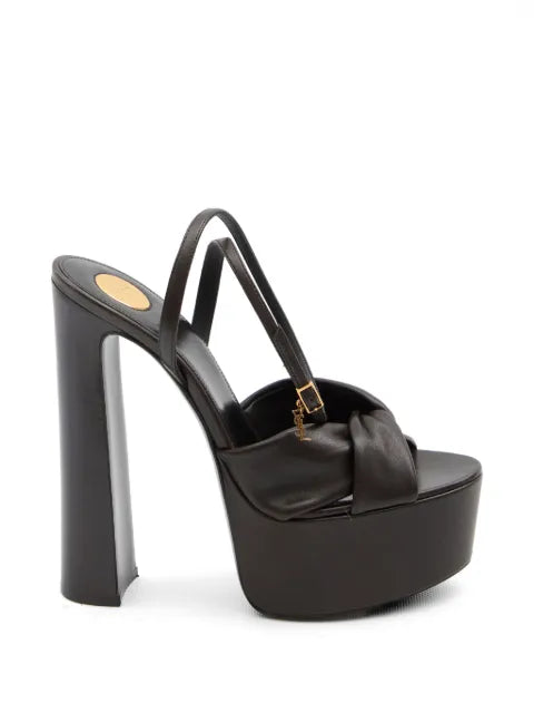 Saint Laurent Franciane crossed-strap platform sandals