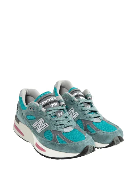 New Balance logo-patch panelled sneakers