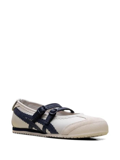 Onitsuka Tiger Mexico 66 buckled scallop sneakers