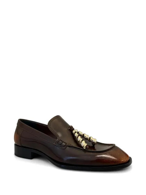 LOEWE Edge loafers in brushed-off calfskin