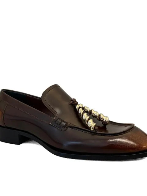 LOEWE Edge loafers in brushed-off calfskin