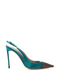 TOM FORD satin and crystal stones Thea slingbacks