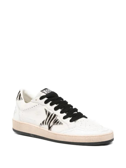 Golden Goose x Browns Ballstar zebra-print sneakers