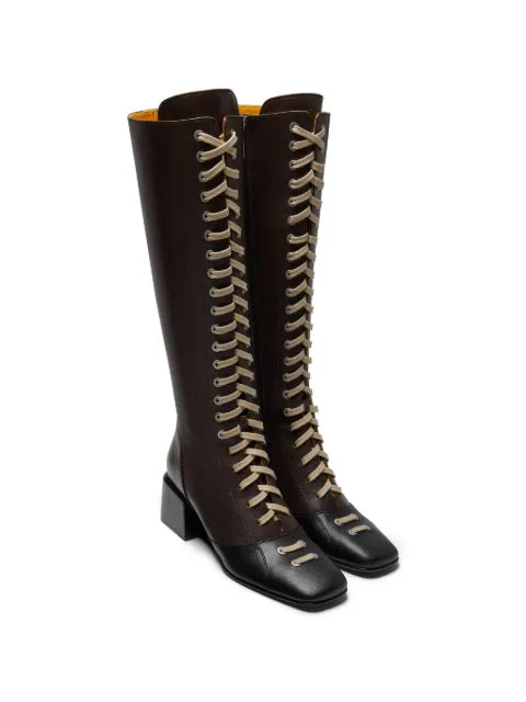 LILI CURIA Isadora lace-up boots
