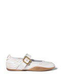 Miu Miu Gymnasium leather ballerinas with strap and buckle