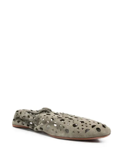 Alaïa slippers vienne in velvet calfskin