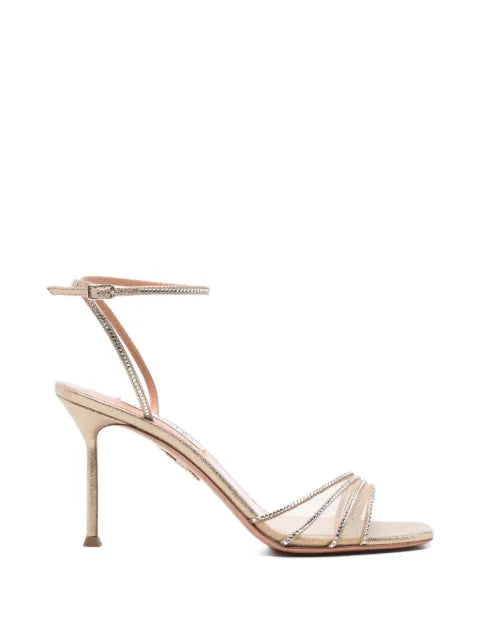Aquazzura Dream Girl crystal-embellished sandals