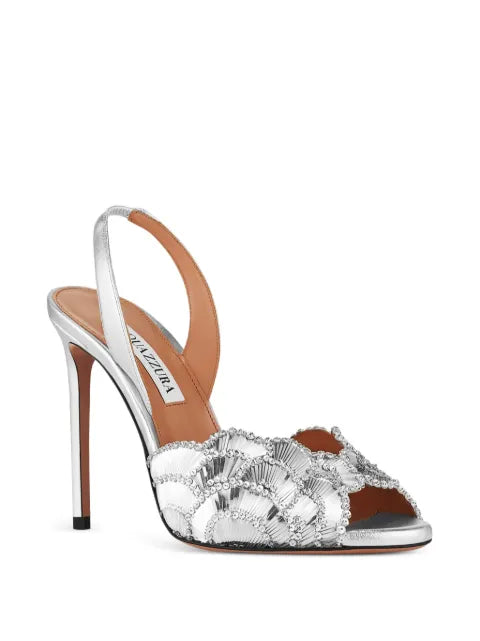 Aquazzura Ce Soir crystal-embellished heeled sandals